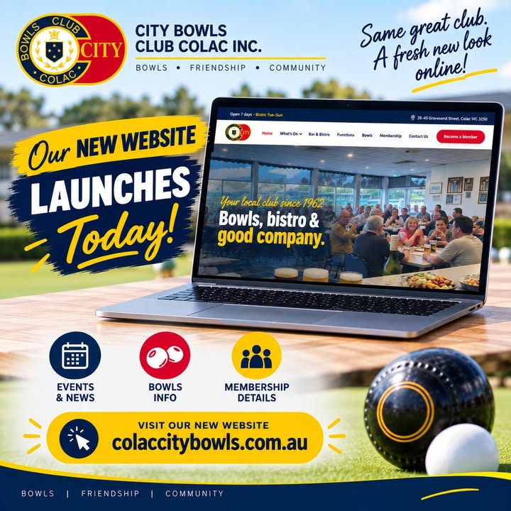 Featured image for “Colac City Bowls Club’s Brand-New Website Is Live”